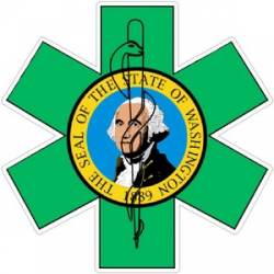 State of Washington Star of Life - Decal