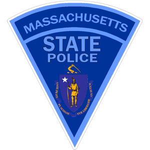 Massachusetts State Police - Triangle Sticker at Sticker Shoppe