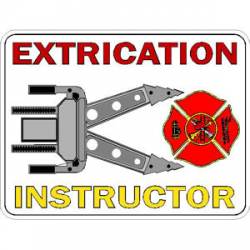 Extrication Instructor Jaws Maltese Cross - Decal