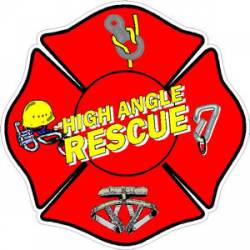 High Angle Rescue Maltese Cross - Decal