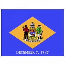 State Of Delaware - Vinyl Flag Sticker