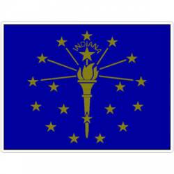 State Of Indiana - Vinyl Flag Sticker