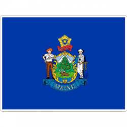 State Of Maine - Vinyl Flag Sticker