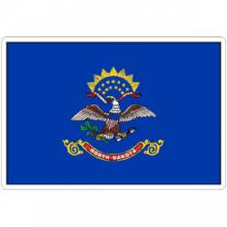 State Of North Dakota - Vinyl Flag Sticker