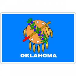 State Of Oklahoma - Vinyl Flag Sticker