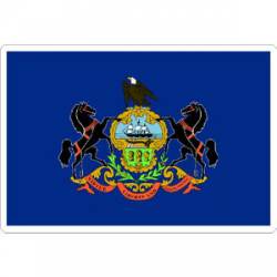 State Of Pennsylvania - Vinyl Flag Sticker