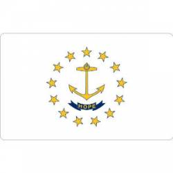 State Of Rhode Island - Vinyl Flag Sticker