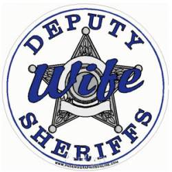 5 Point Star Deputy Sheriff's Wife - Sticker