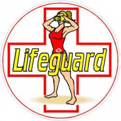 Female Lifeguard - Decal