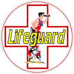 Lifeguard Stickers, Decals & Bumper Stickers