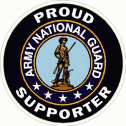 Army National Guard Proud Supporter - Sticker