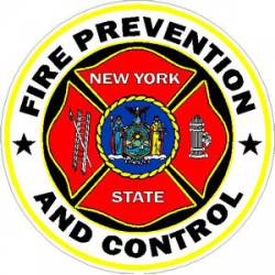 Fire Prevention & Control New York State - Sticker