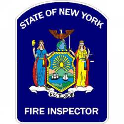 State Of New York Fire Inspector - Sticker