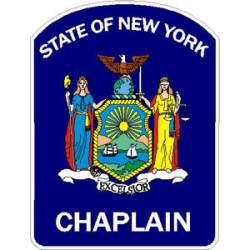 State Of New York Chaplain - Sticker