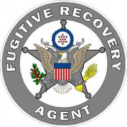 5 Point Star Inside Fugitive Recovery Agent - Decal
