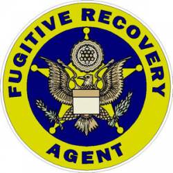5 Point Star Inside Fugitive Recovery Agent - Sticker