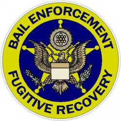 Bail Enforcement Fugitive Recovery - Round Sticker