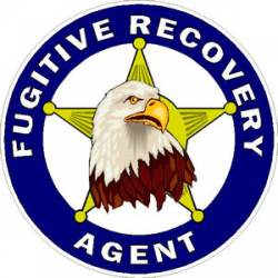 Fugitive Recovery Agent With Eagle - Decal