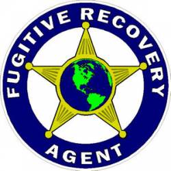 Fugitive Recovery Agent With World - Decal