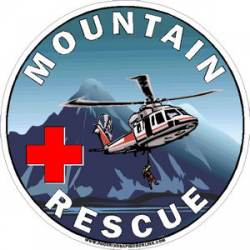 Mountain Rescue Helicopter - Sticker