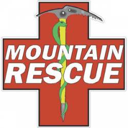 Mountain Rescue Cross - Sticker