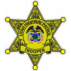 Utah Highway Patrol Trooper Badge - Sticker