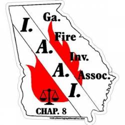 Georgia International Association of Arson Investigators - Vinyl Sticker