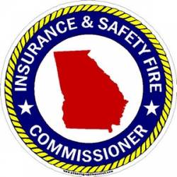 Georgia Insurance and Safety Fire Commissioner - Vinyl Sticker