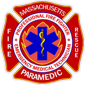 Massachusetts Professional Firefighter Paramedic - Sticker at Sticker ...