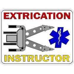 Extrication Instructor Jaws Star Of Life - Helmet Decal