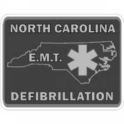 North Carolina EMT-Defibrillation Subdued - Sticker