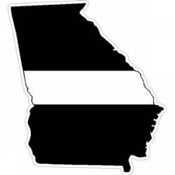 State of Georgia Thin White Line - Decal