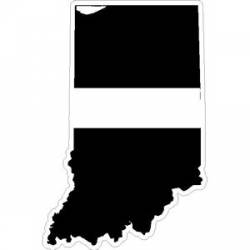 State of Indiana Thin White Line - Decal