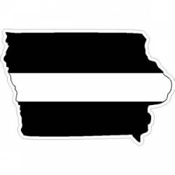 State of Iowa Thin White Line - Decal