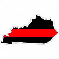 State of Kentucky Thin Red Line - Decal