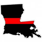 State of Louisiana Thin Red Line - Decal