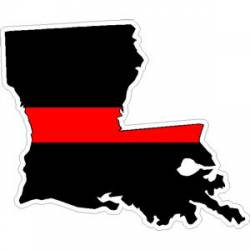 State of Louisiana Thin Red Line - Decal