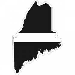 State of Maine Thin White Line - Decal