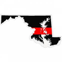 State of Maryland Thin Red Line - Decal