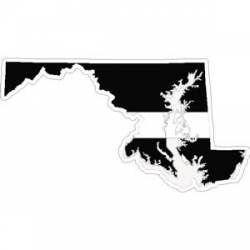 State of Maryland Thin White Line - Decal