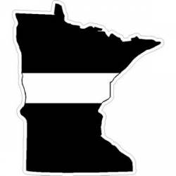 State of Minnesota Thin White Line - Decal