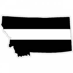 State of Montana Thin White Line - Decal
