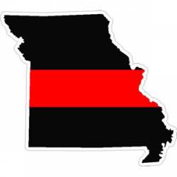 State of Missouri Thin Red Line - Decal