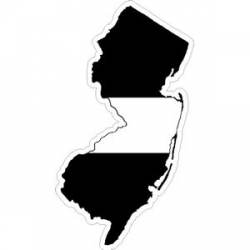 State of New Jersey Thin White Line - Decal