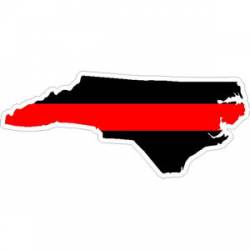 State of North Carolina Thin Red Line - Decal
