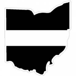 State of Ohio Thin White Line - Decal