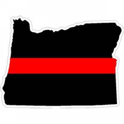 State of Oregon Thin Red Line - Decal