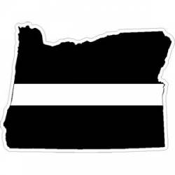 State of Oregon Thin White Line - Decal