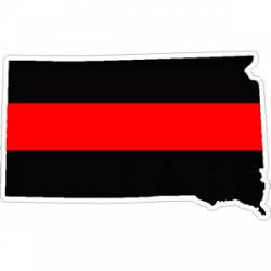 State of South Dakota Thin Red Line - Decal