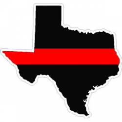 State of Texas Thin Red Line - Decal
